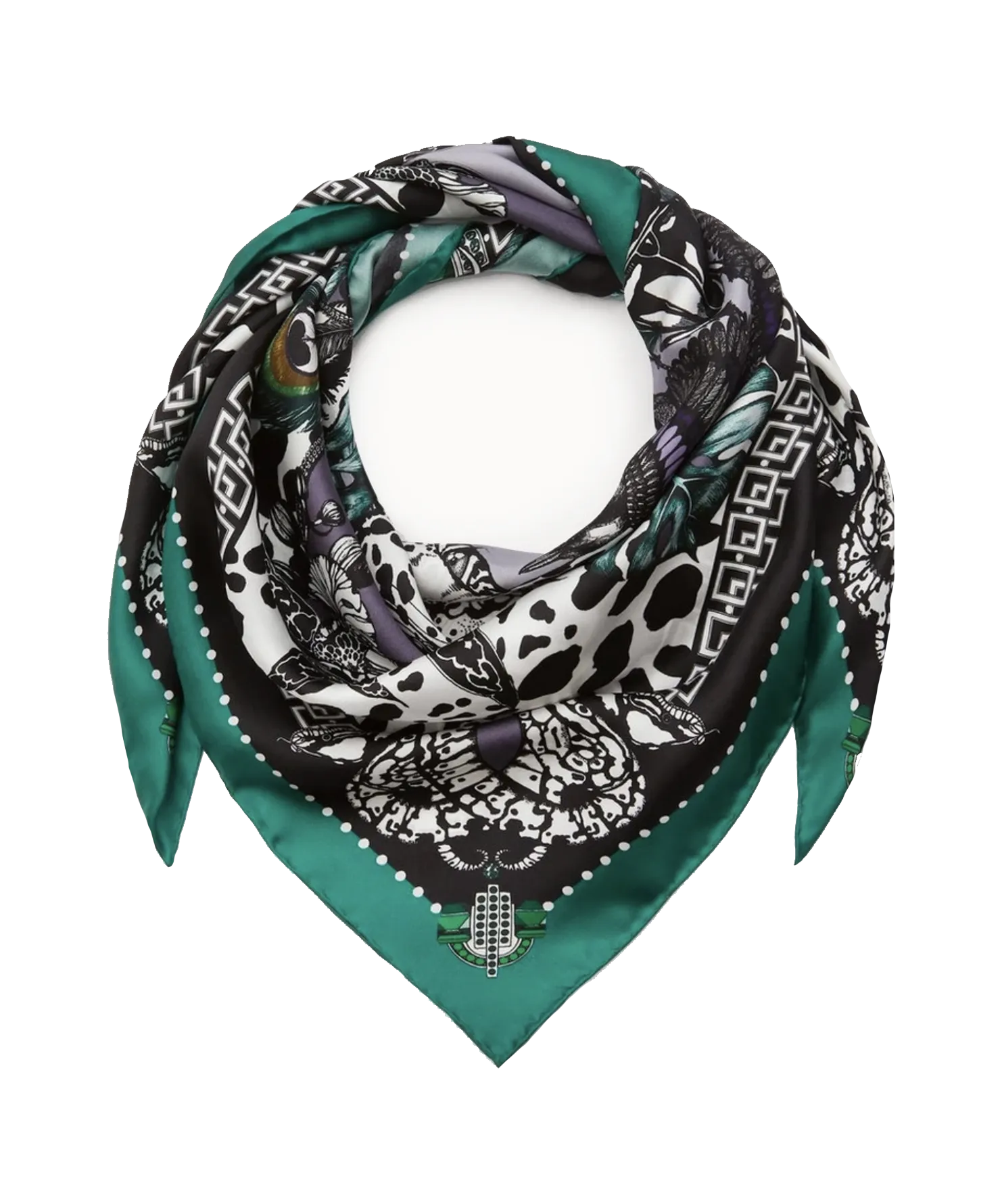 The Jewel & Jaguar Silk Scarf | 90x90cm [Preorder]