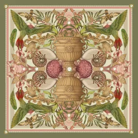 The Nautilus & Hummingbird Silk Scarf | 65x65cm [Preorder]