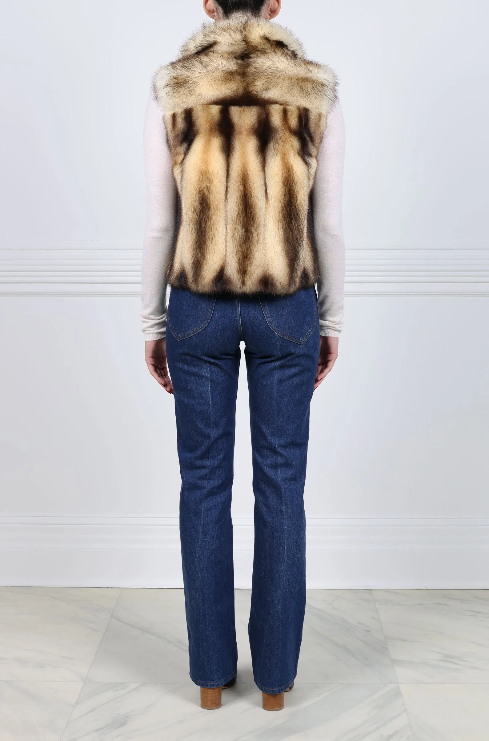 The Nina Storm Fitch Fur Vest