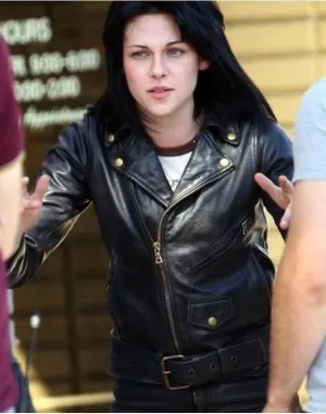 The Runways Kristen Stewart Joan Leather Women's Black Jacket