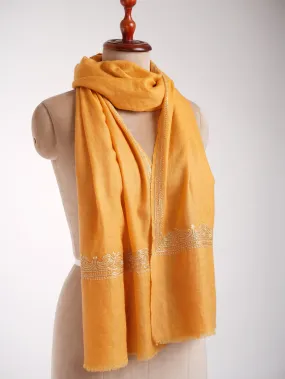 Tilla Embroidered Indian Cashmere Scarf