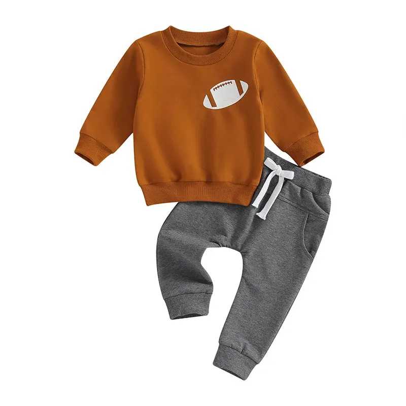 Touchdown Tot Cozy Football Sweatsuit