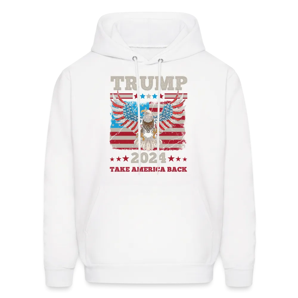 Trump 2024 Take America Back (Flag & Eagle) Hoodie