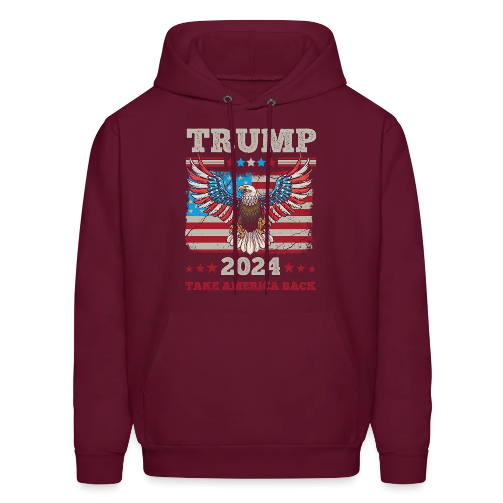 Trump 2024 Take America Back (Flag & Eagle) Hoodie