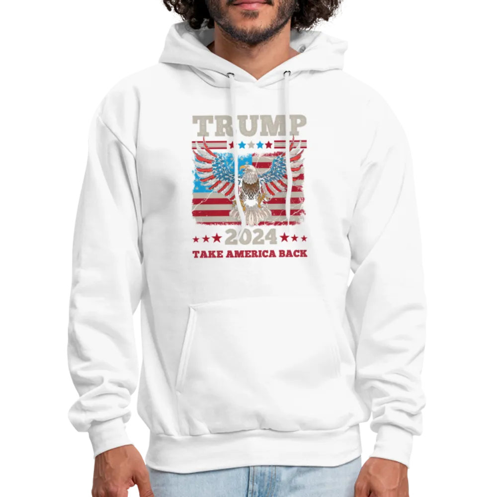 Trump 2024 Take America Back (Flag & Eagle) Hoodie