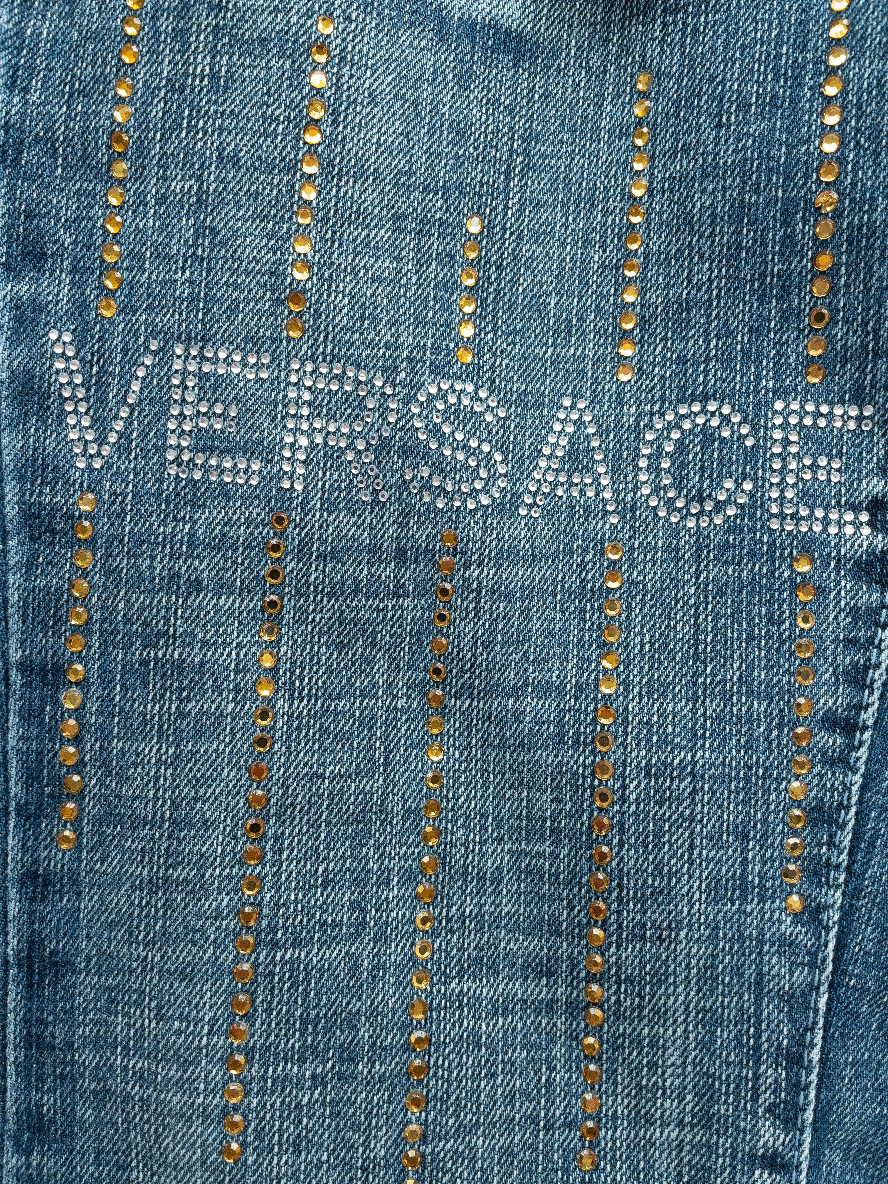 Versace Rhinestone Jeans