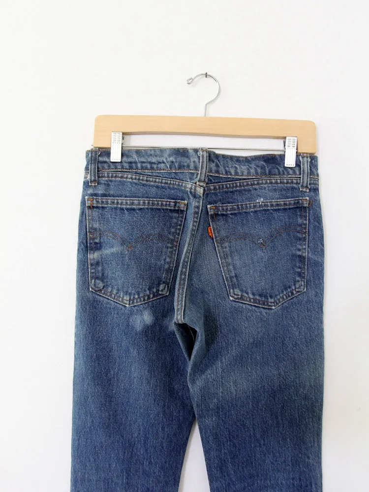 vintage Levis flare leg denim jeans, 28 x 33