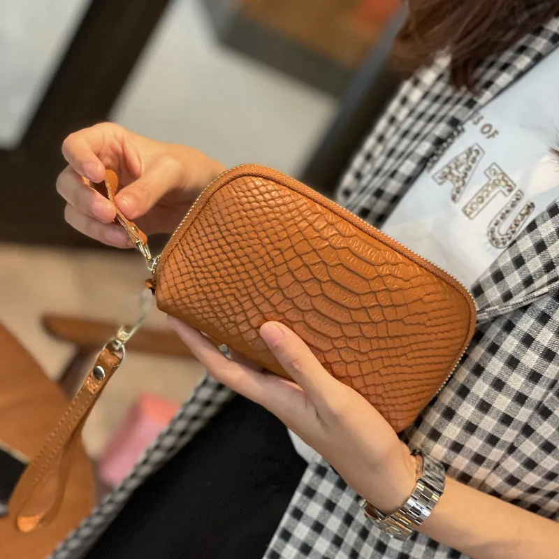 Women's Handbag New New Fashion Genuine Leather Handbag Women's Small Bag Clutch Bag Soft Leather Simple Mini Satchel