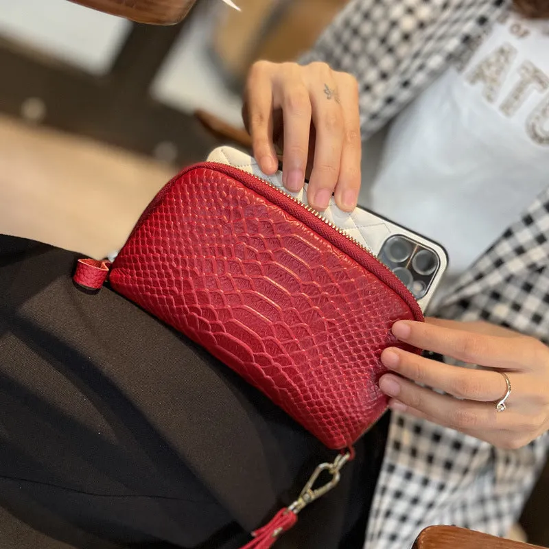 Women's Handbag New New Fashion Genuine Leather Handbag Women's Small Bag Clutch Bag Soft Leather Simple Mini Satchel