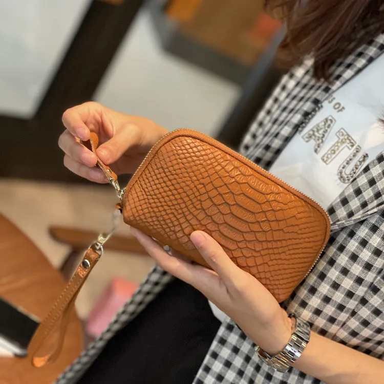 Women's Handbag New New Fashion Genuine Leather Handbag Women's Small Bag Clutch Bag Soft Leather Simple Mini Satchel