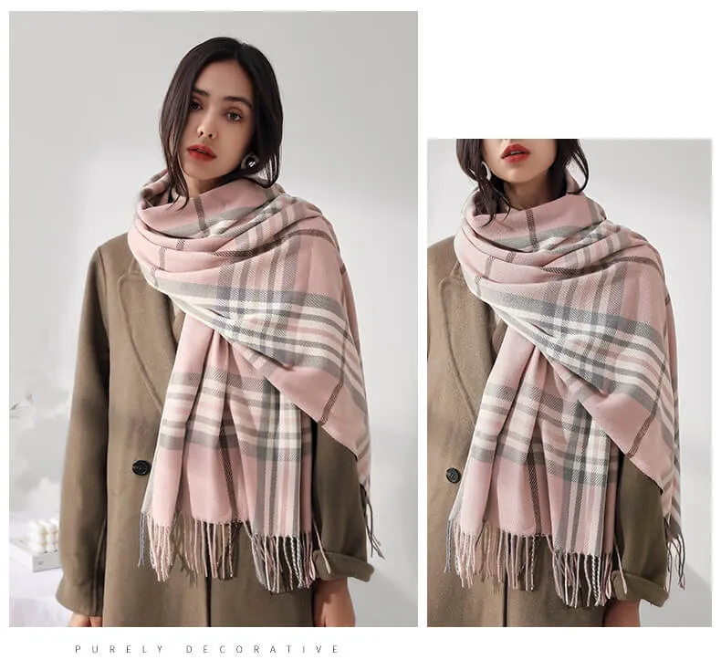 Women's Scarf Pashmina Shawls and Wraps for Winter Warm Long Large Scarves