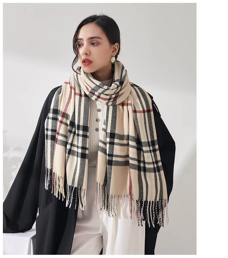 Women's Scarf Pashmina Shawls and Wraps for Winter Warm Long Large Scarves