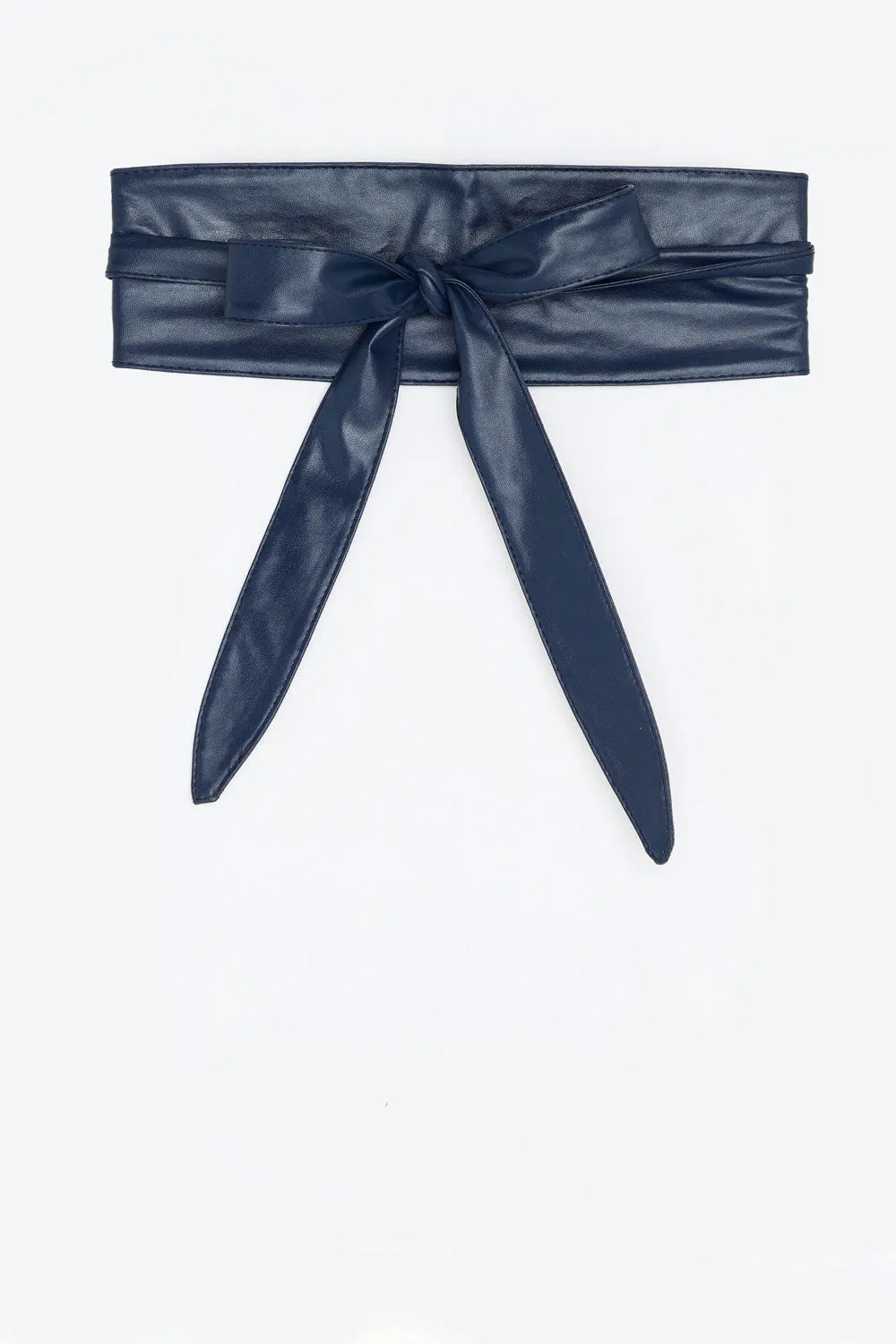 Wrap and Tie Belt - Navy