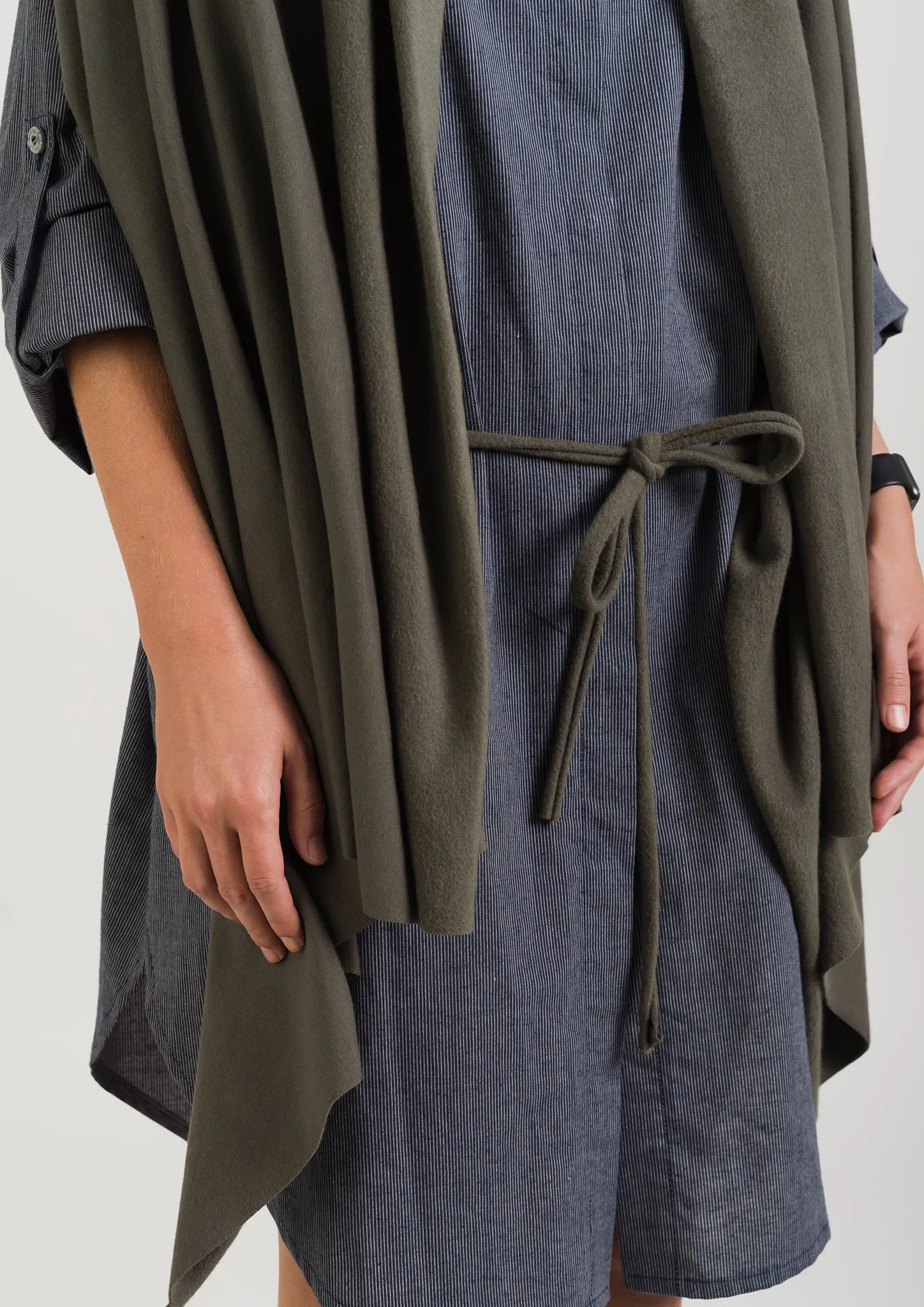 Wrap SEIS OPEN RI   Hemp SHIRT DRESS