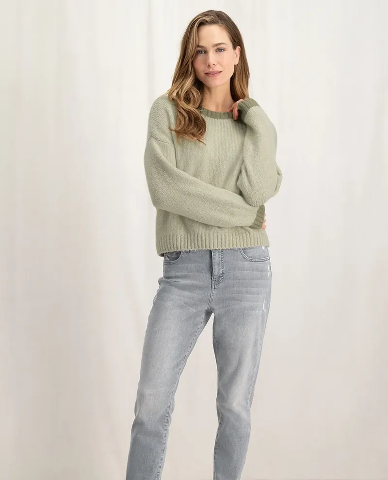 Yaya Grey Boyfriend Jeans