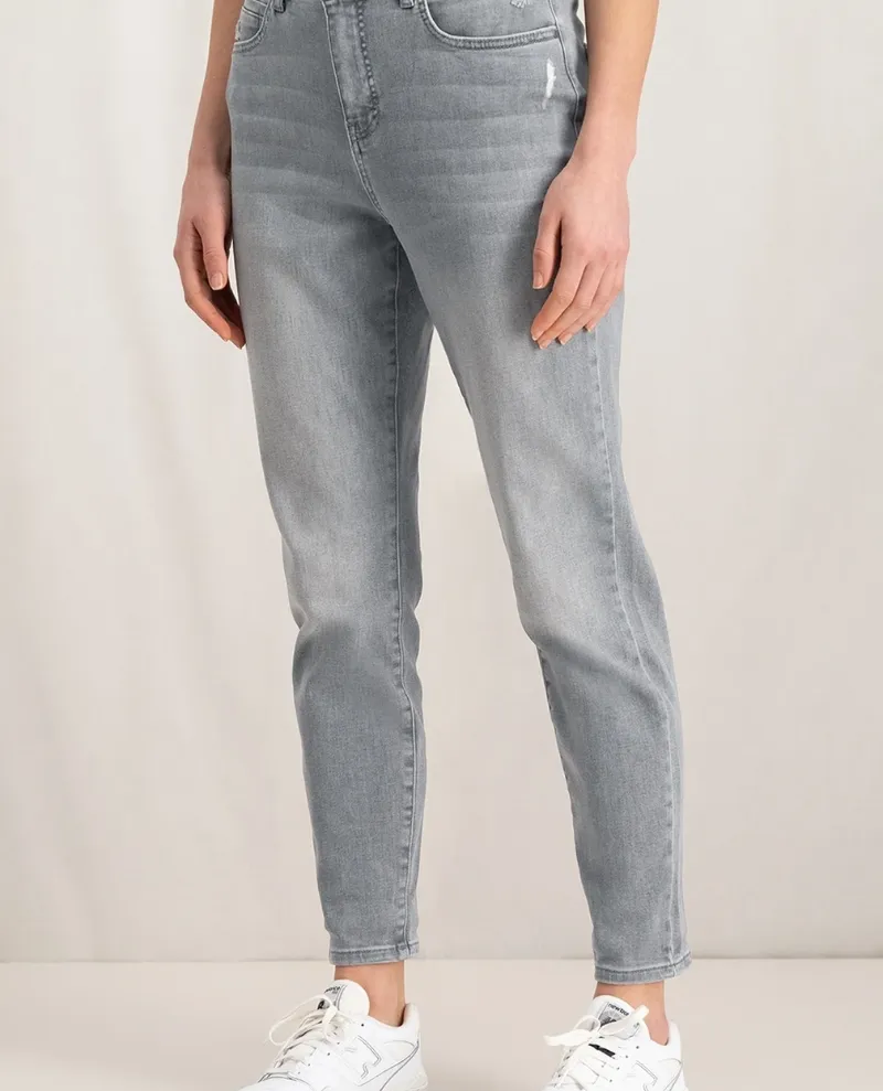 Yaya Grey Boyfriend Jeans