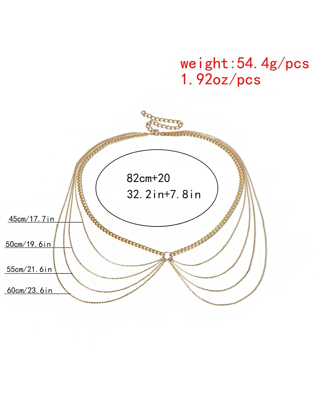 Yellow Chimes Waist Chain For Women Gold Plated Multilayer Waist Chain For Women and Girls