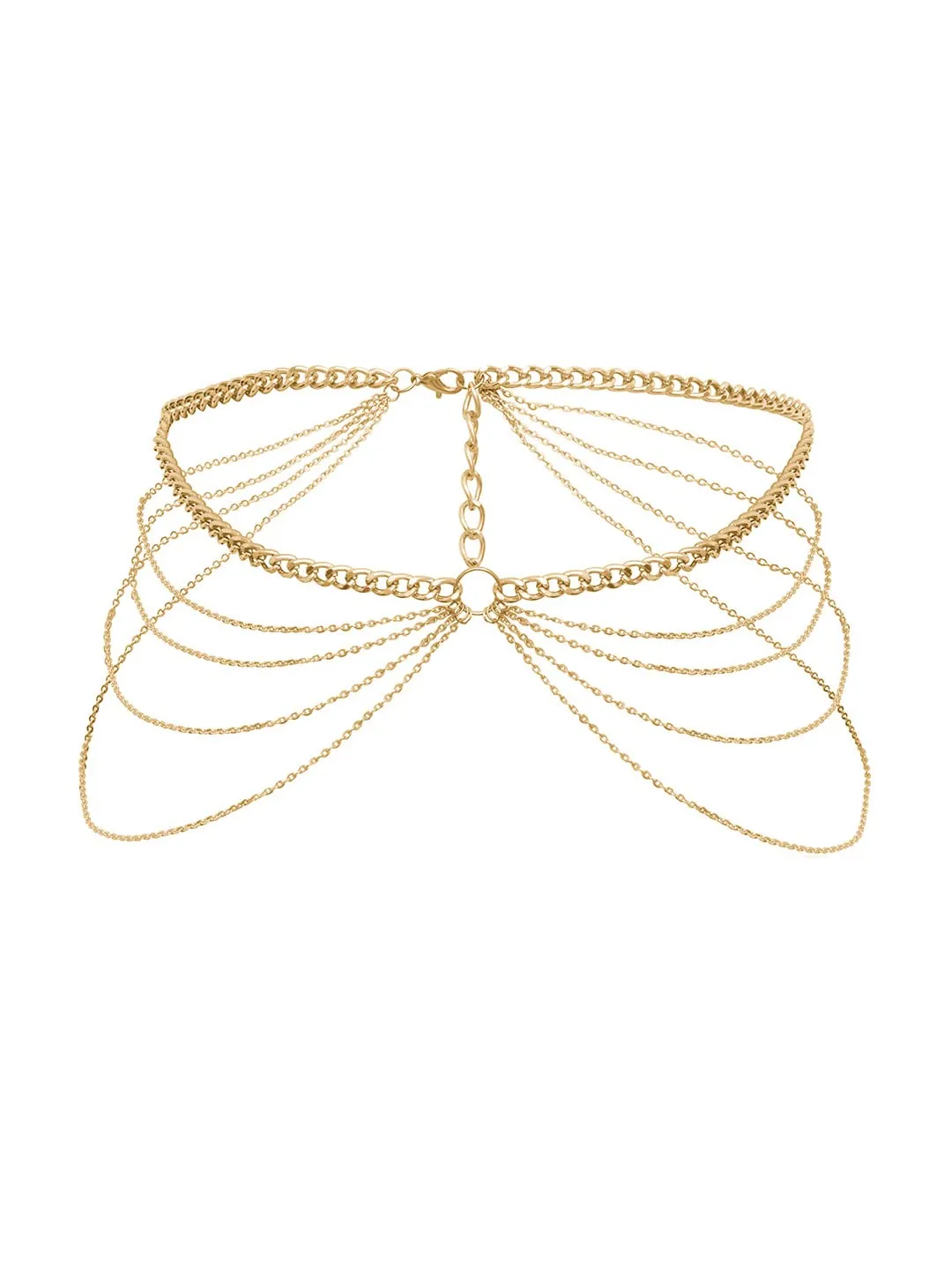 Yellow Chimes Waist Chain For Women Gold Plated Multilayer Waist Chain For Women and Girls